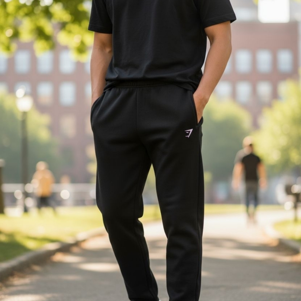 Gymshark Fleece Joggers - Black